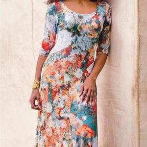 Soft surroundings size 1x dress multi color Nanette